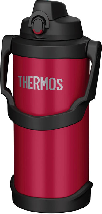 Thermos 3L Red Vacuum Insulated Sports Water Jug Fjq-3000 R