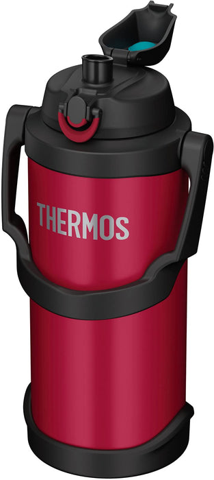 Thermos 3L Red Vacuum Insulated Sports Water Jug Fjq-3000 R