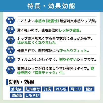 Relaxed Salonship Nobinobi Fit 10 Pieces Third-Class OTC Drug Pain Relief Patches