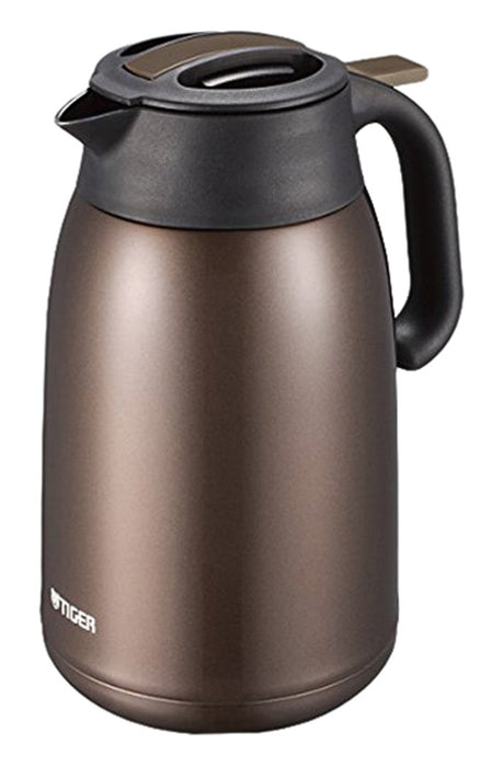 Tiger 1.2L Stainless Steel Tabletop Vacuum Flask Heat/Cold Insulation - Brown Pwm-B120Tv