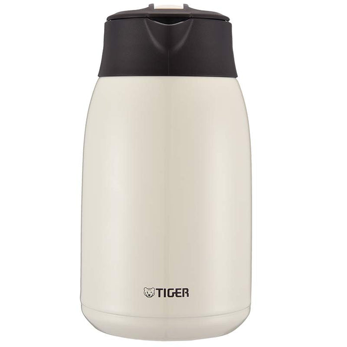 Tiger 1.6L Stainless Steel Vacuum Flask Heat/Cold Insulated Tabletop Pot Ivory - Pwm-B160Ca