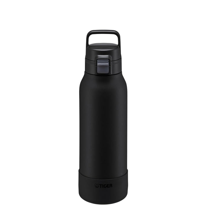 Tiger Stainless Steel Vacuum Flask 1.2L Wide Mouth Black Water Bottle for Sports Cold Storage