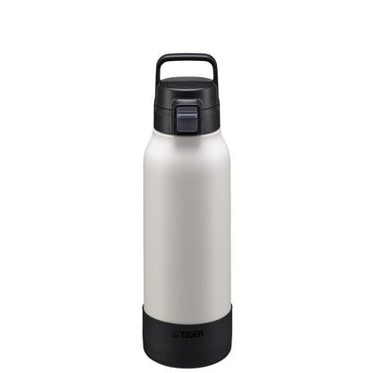 Tiger Stainless Steel Vacuum Flask 1.2L Black Wide-Mouth Water Bottle for Sports Cold Storage Only
