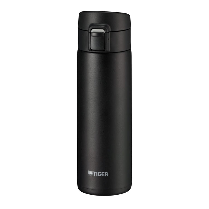 Tiger Vacuum Insulated Stainless Steel Flask 480ml Lightweight Bottle Hot and Cold Preservation - Black
