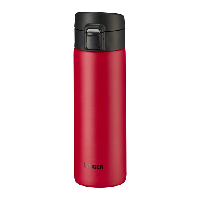 Tiger 480ml Lightweight Stainless Steel Vacuum Insulated Flask Hot and Cold Water Bottle Red