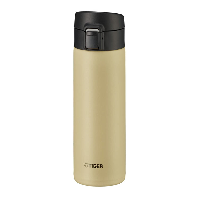 Tiger 480ml - Stainless Steel Insulated Water Bottle for Hot and Cold Lightweight Beige