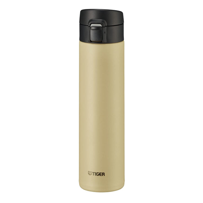 Tiger MKA-K060CK - 600ml Stainless Steel Water Bottle Insulated (Hot and Cold) Lightweight Beige