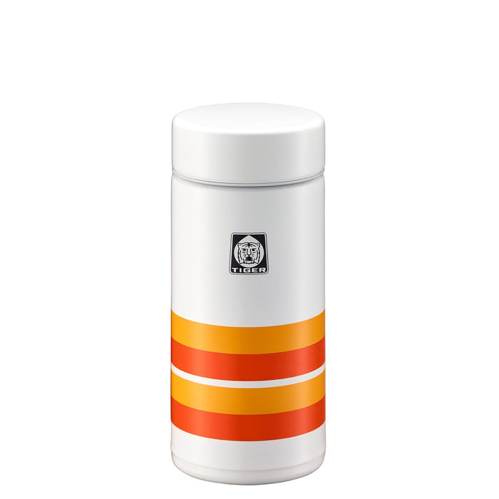 Tiger 100th Anniversary Vacuum Insulated Flask Retro Orange Stripe 200ml - Web Exclusive