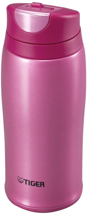 Tiger Brand Vacuum Insulated Flask 360ml Tiger Water Bottle in Raspberry Pink