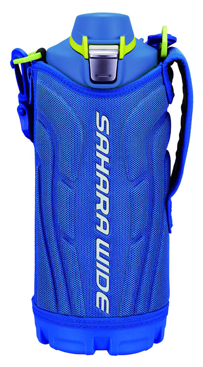 Tiger Sahara 1.0L Stainless Steel Vacuum Flask Blue Wide Mouth Sports Bottle