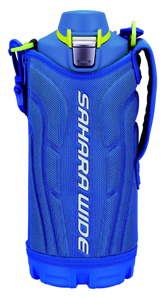 Tiger Sahara 1.0L Stainless Steel Vacuum Flask Blue Wide Mouth Sports Bottle