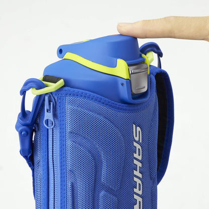 Tiger Sahara 1.0L Stainless Steel Vacuum Flask Blue Wide Mouth Sports Bottle