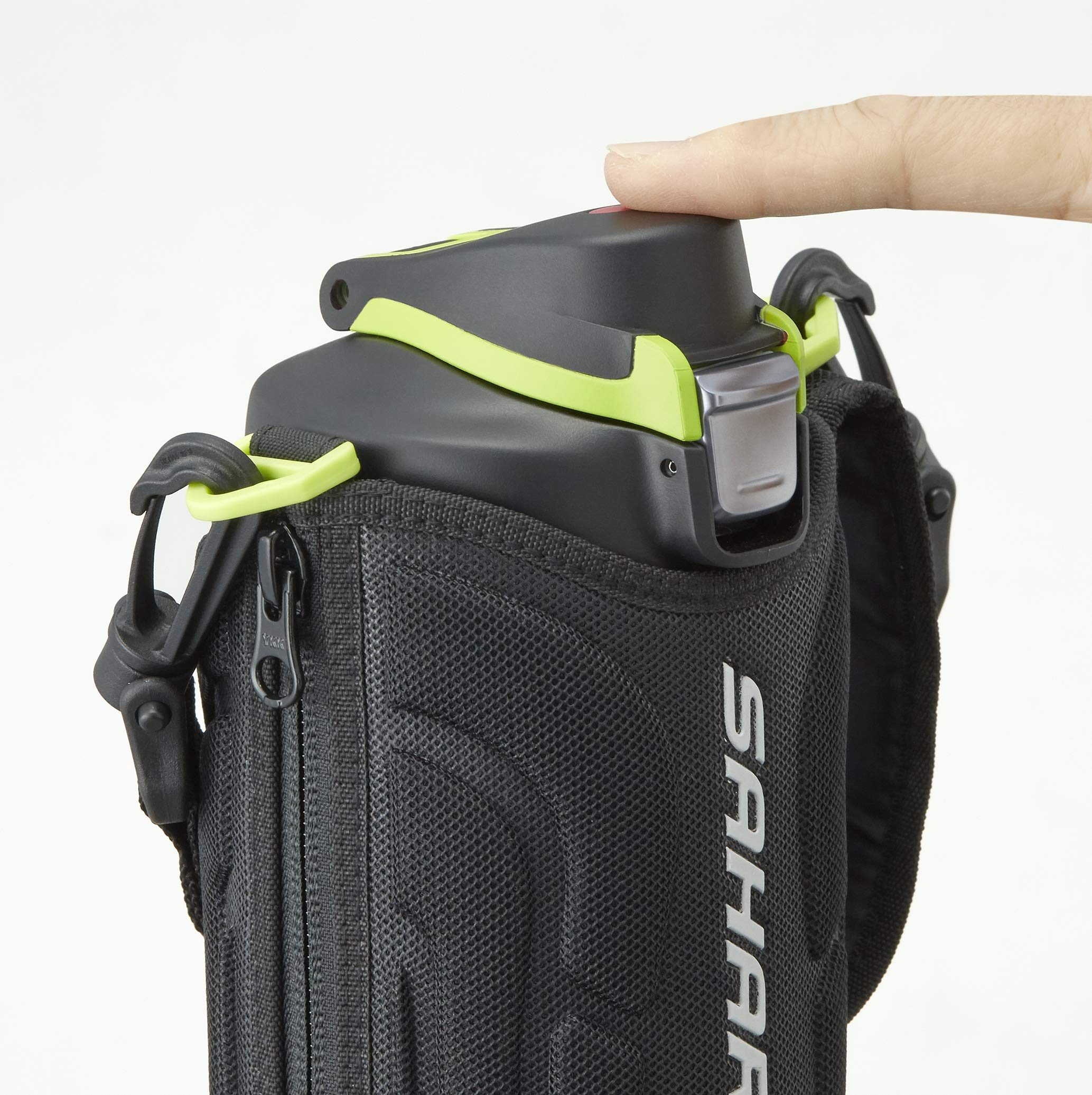 Tiger Sahara 1.0L Stainless Steel Sports Water Bottle Wide Mouth Cold Storage Black