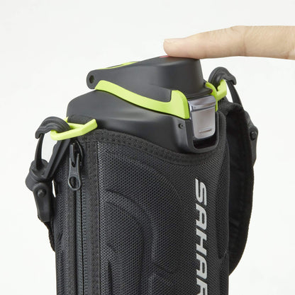 Tiger Sahara 1.0L Stainless Steel Sports Water Bottle Wide Mouth Cold Storage Black