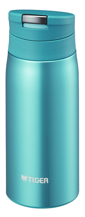 Tiger Yumejuku Horizon Blue Water Bottle 350ml Stainless Steel Vacuum Flask Auto Lock Sahara Mug
