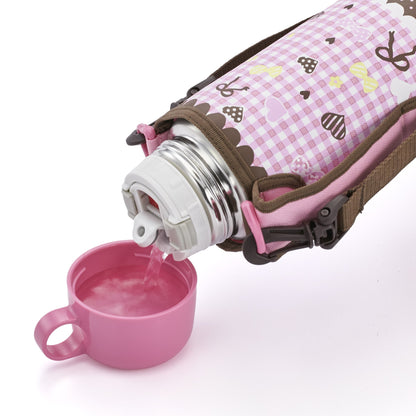 Tiger MBO-G080-PC 800ml Stainless Steel Water Bottle with Pouch Sahara Pink