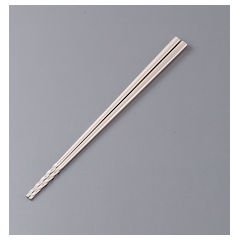 Todai Tornado Metal Chopsticks with Non-Slip Tips 235mm Twist Design