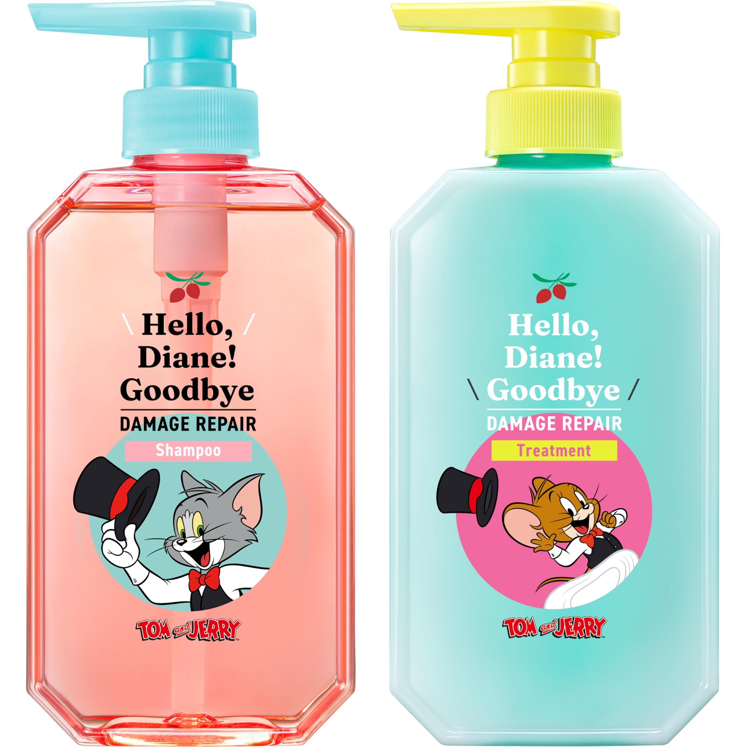 Diane Tom and Jerry Shampoo for Damaged Hair 400ml Tea Musk