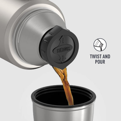 Thermos Stainless King 40oz Water Bottle Top-Ranked Insulated Performance Silver