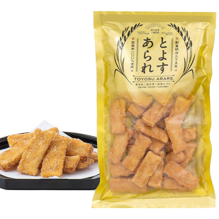 Toyosu Arare Zarame Sugar Coated Japanese Rice Crackers 65g Pack of 3