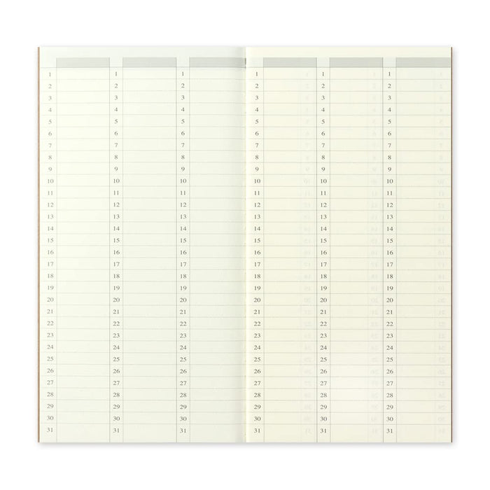 Designphil Traveler's Notebook Planner Refill Vertical Weekly Regular Size