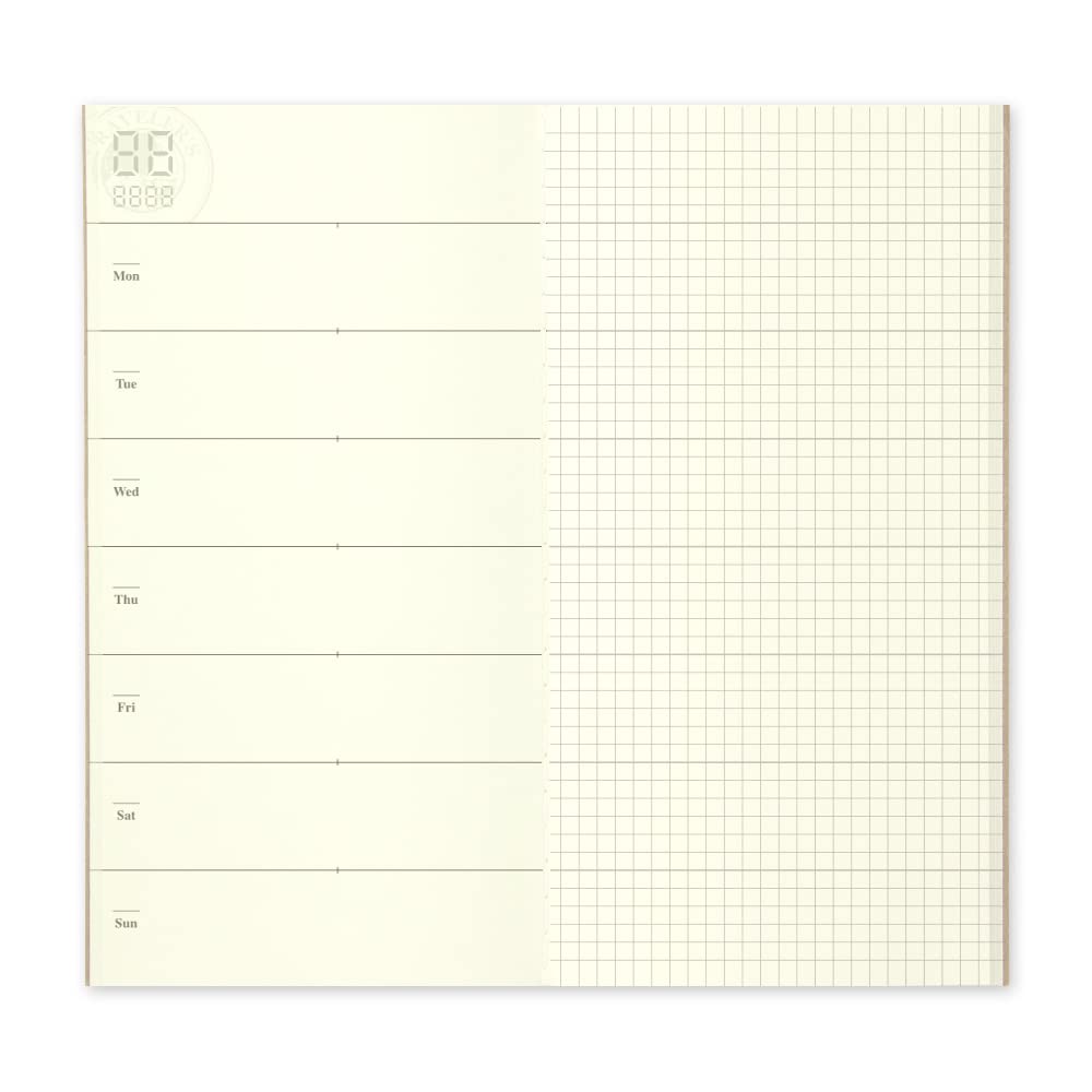 Designphil Traveler's Notebook Weekly Planner Refill Regular Size 14331006