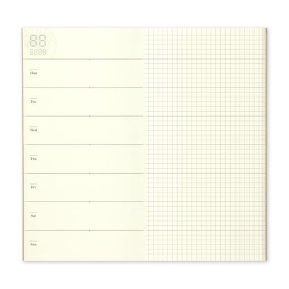 Designphil Traveler's Notebook Weekly Planner Refill Regular Size 14331006