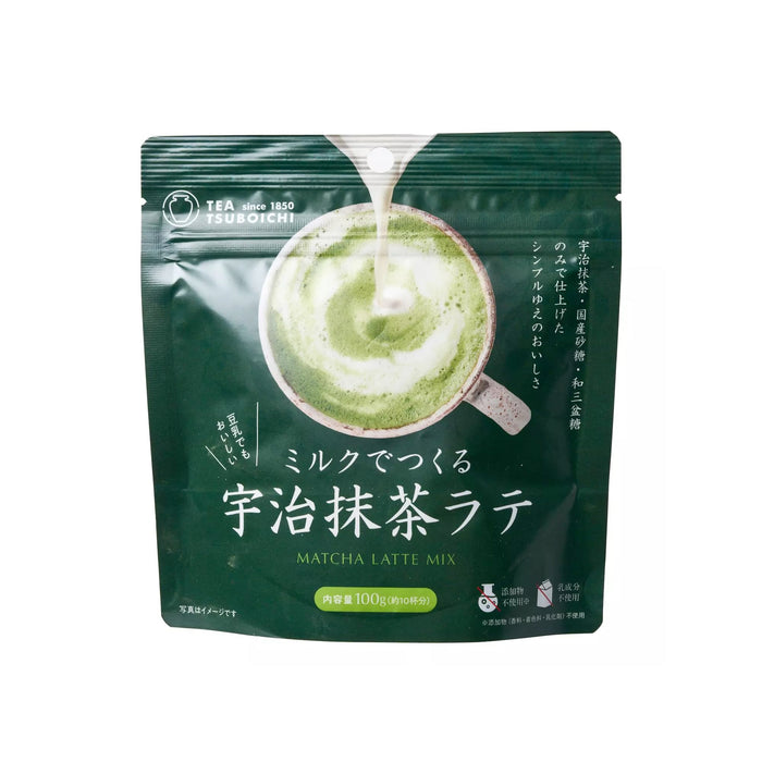 Capacitea Tsuboichi Matcha Latte with Milk 100G Premium Uji Green Tea