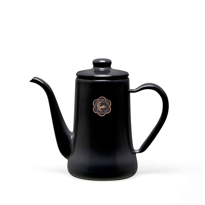 Tsukiusagijirushi Black Enamel Drip Coffee Slim Pot 0.7L