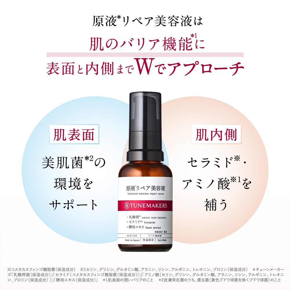 튠메이커스 민감성 피부용 리페어 세럼 30ml (세라마이드, 아미노산 함유)