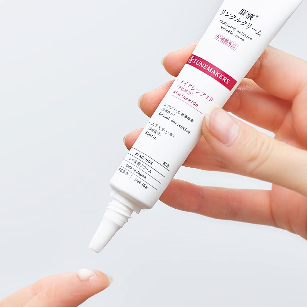 Tunemakers Niacinamide Wrinkle Cream 15G with Retinol and Elastin Formula