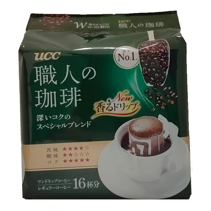 Ucc Artisans Coffee Deep Rich Special Blend Drip 16 Bags