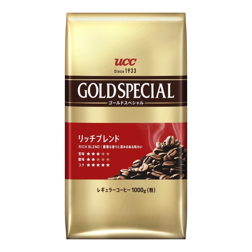 Ucc Gold Special Rich Blend Ground Coffee 1000g - Premium Aromatic Roa