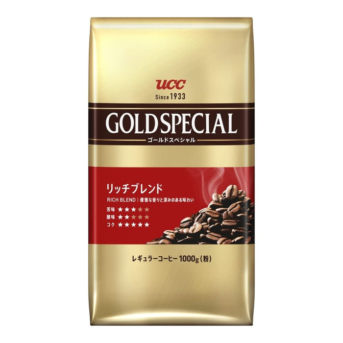 Ucc Gold Special Rich Blend Ground Coffee 1000g - Premium Aromatic Roast