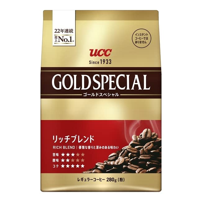 Ucc Gold 特濃混合咖啡 280G 中度烘焙