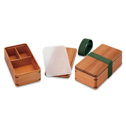 Umezawa Handmade Cedar Lunch Box - Ancient Sugi Wood Bento Box