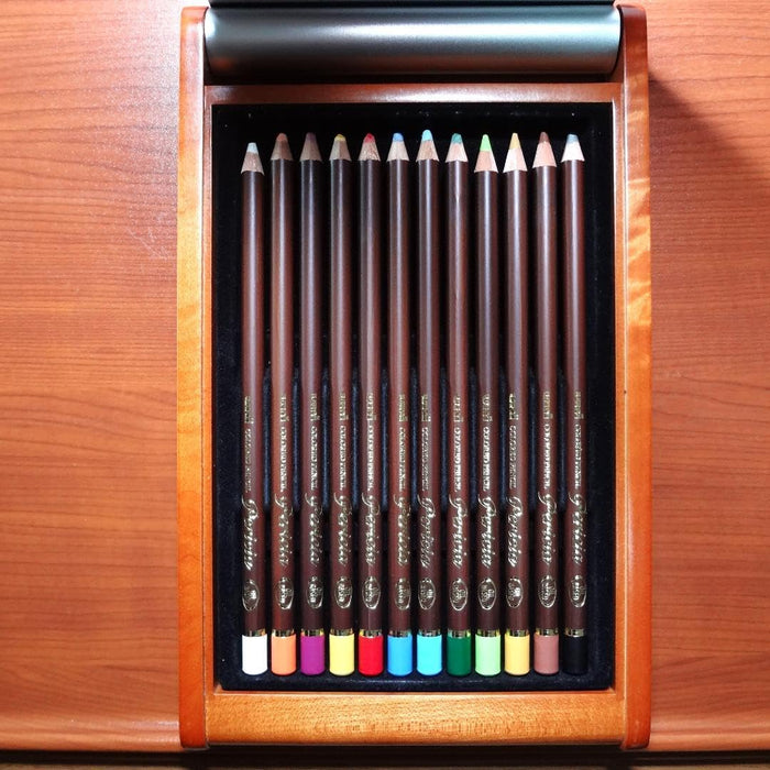 Pericia 12-Color Unicolored Pencils Set for Artists and Students