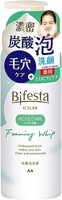 Bifesta Acne Care Foaming Whip Makes Your Skin Clean & Moisturized 180g - Japanese Acne Care Wash