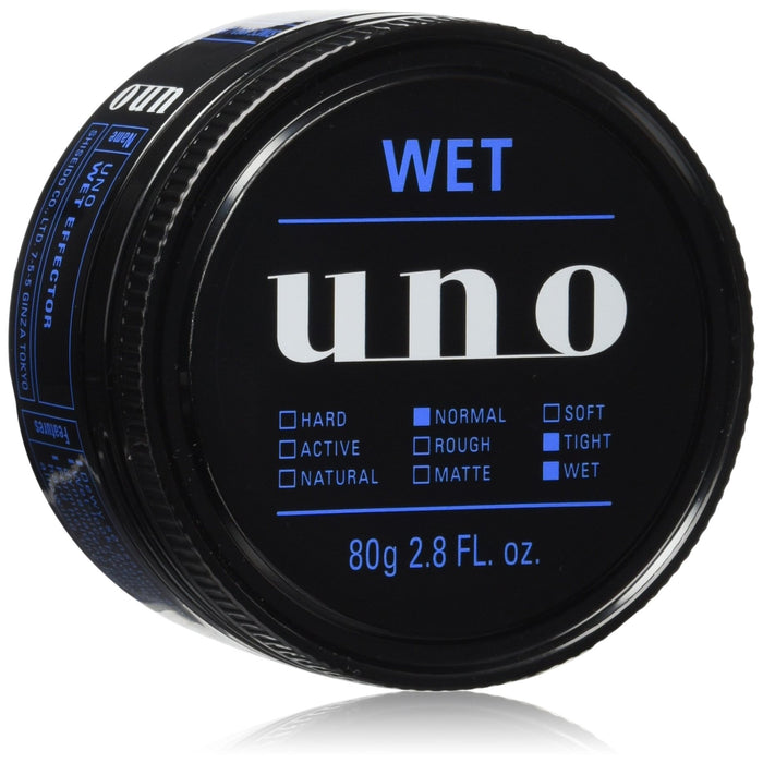 Uno Wet Effector Wax 80G - Long-Lasting Hold Styling Wax for All Hair Types