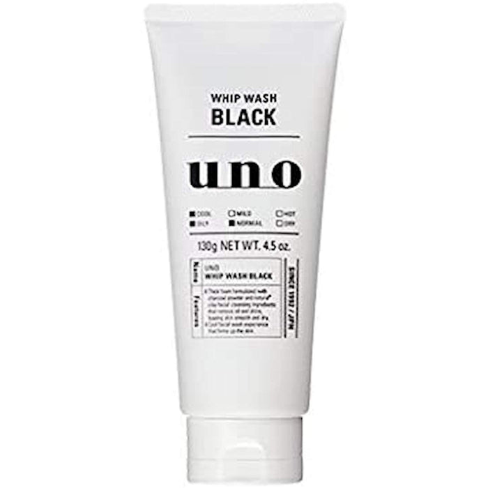 Uno Whip Wash 黑色洁面乳 130G - 深层清洁泡沫