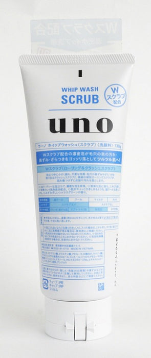 Uno Whip Wash Scrub 130G - Gentle Exfoliating Cleanser