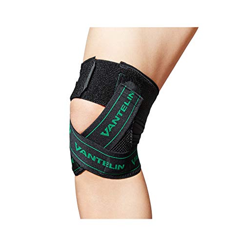 Vantelin Knee Supporter Firm Compression Black Regular Size 36-41cm