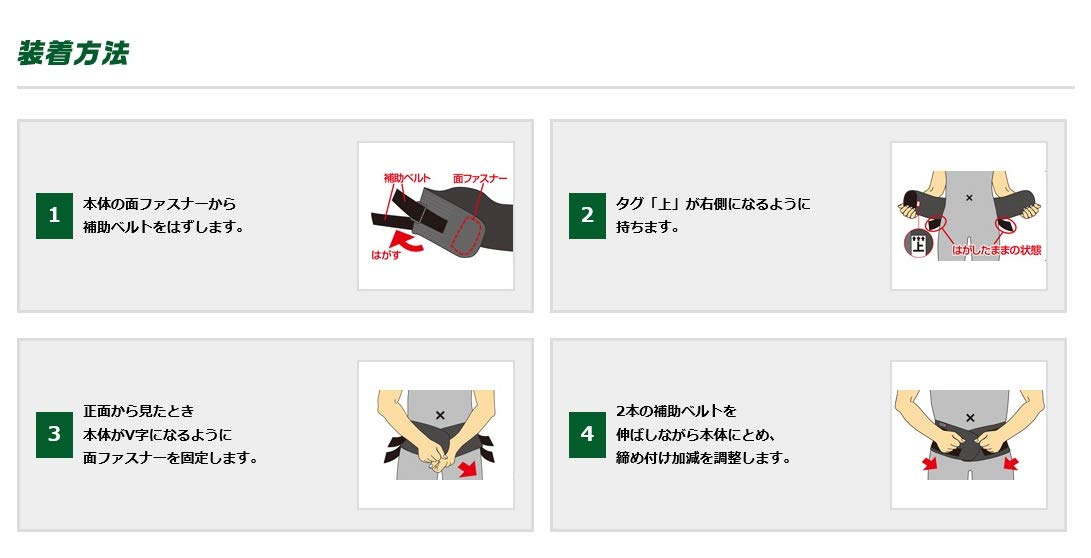 Vantelin Supporter Fixed Waist 3L Size 11-13Cm Black