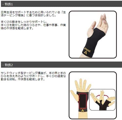 Vantelin Wrist Supporter Small 13-15Cm Black Size S