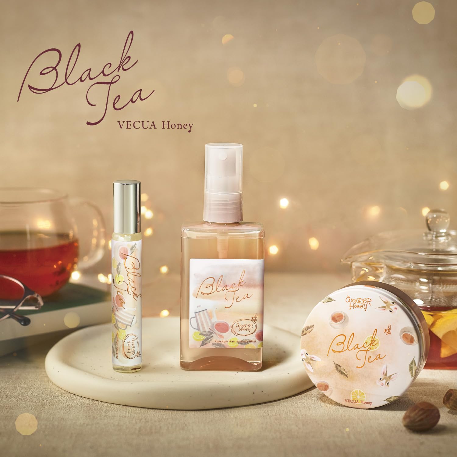 Vecua Honey Wonder Honey Cream Balm Refreshing Fruit Black Tea