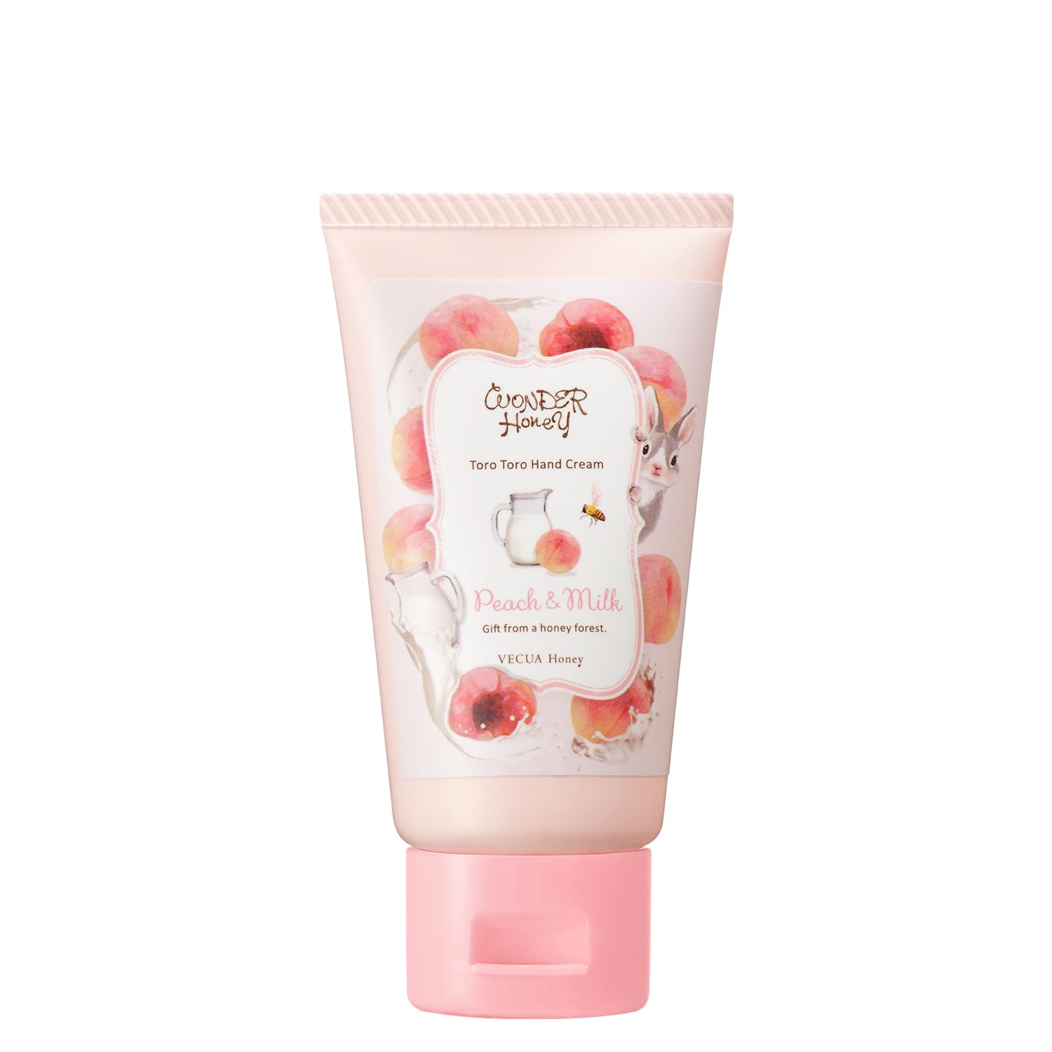Vecua Honey Wonder Honey Thick Peach Milk Hand Cream 50g Moisturizing Formula