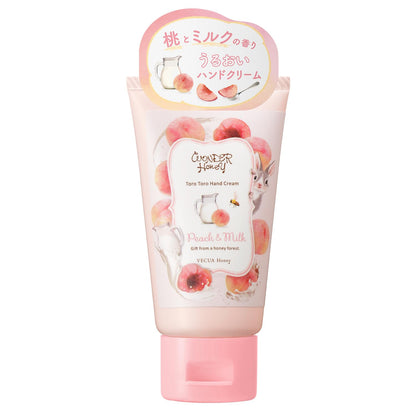 Vecua Honey Wonder Honey Thick Peach Milk Hand Cream 50g Moisturizing Formula