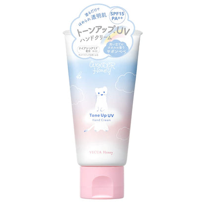 Vecua Honey Wonder Tone-Up UV Hand Cream Savon Bebe 40g SPF Protection