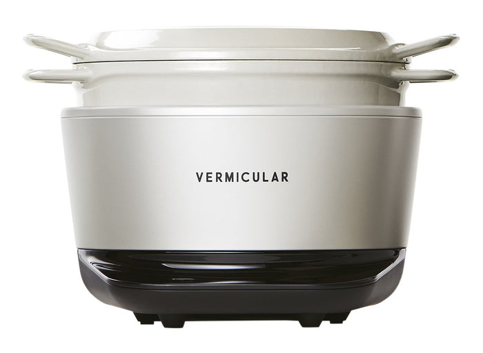 Vermicular Rice Pot 5-Cup Cooker Sea Salt White Rp23A-Wh