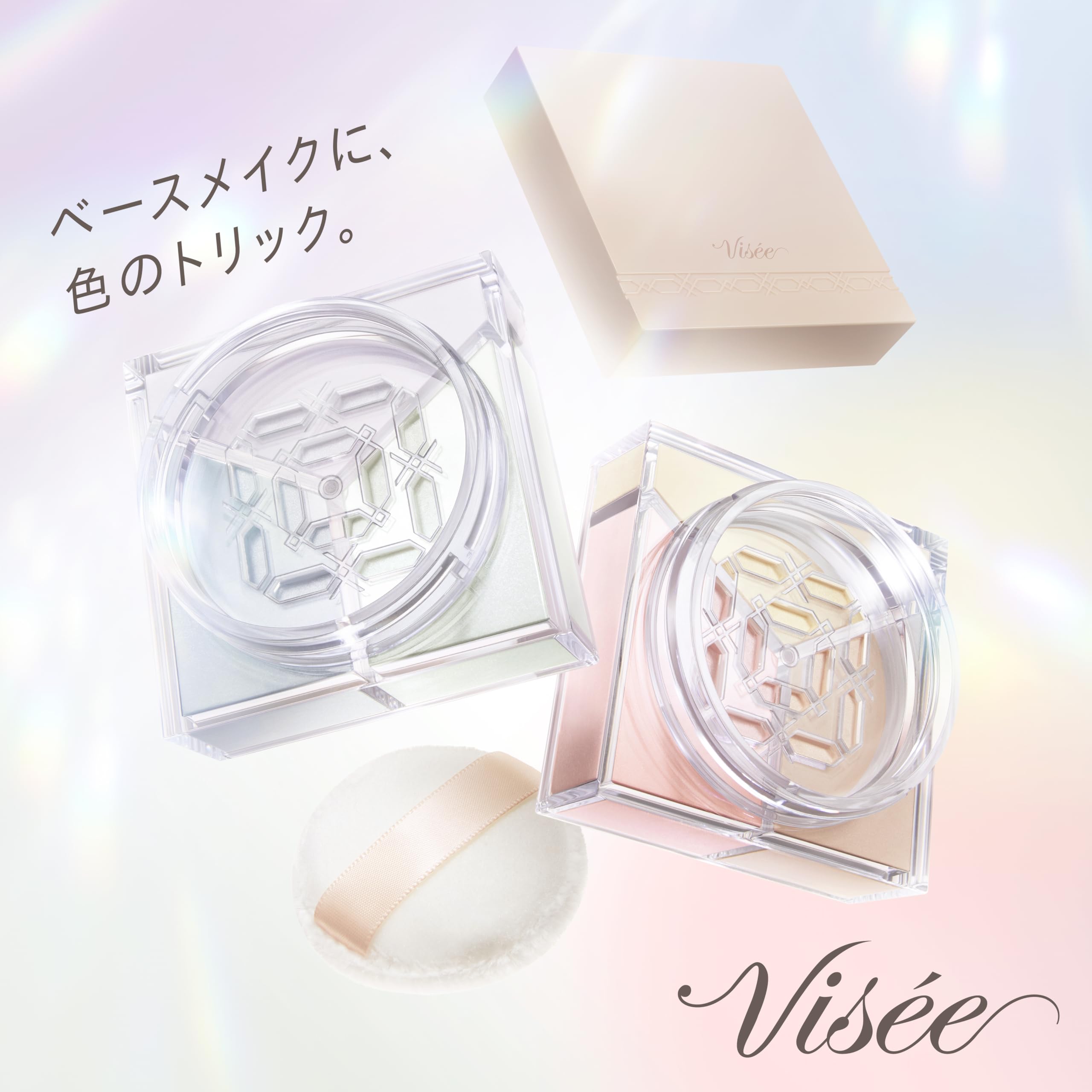 Visee Trinitas Glow 01 Clear Veil Face Powder for Radiant Complexion 5.5g